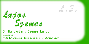 lajos szemes business card